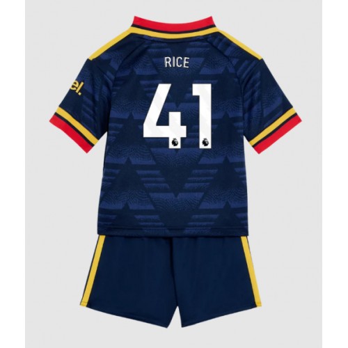Stroje piłkarskie Arsenal Declan Rice #41 Koszulka Wyjazdowej dla dzieci 2026-27 Krótki Rękaw (+ szorty)